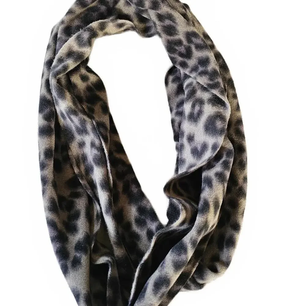 Leopard Print Infinity Scarf Set of 2